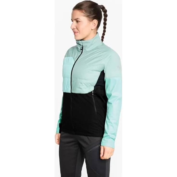 Ziener Damen NORELA-Z Softshell-/Hybrid-Jacke Skitour, winddicht mit PrimaLoft-Isolation, schwarz – Bild 4