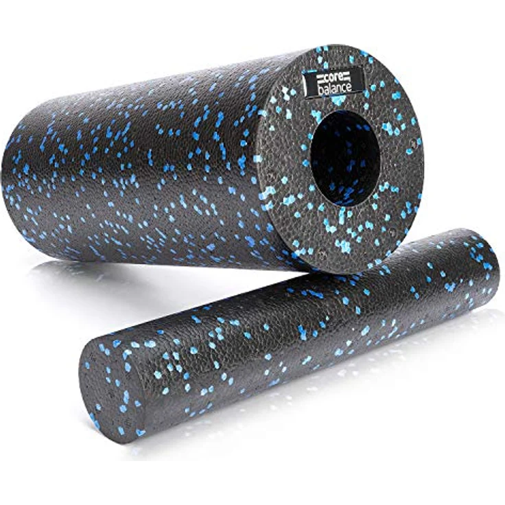 Core Balance 2 in 1 Faszienrolle mit herausnehmbarem Kern, EPP Schaumstoff, zur Tiefengewebsmassage & Schmerzlinderung, 33 x 15 cm & 33 x 6 cm, in Schwarz, Blau oder Aquamarin – Bild 1