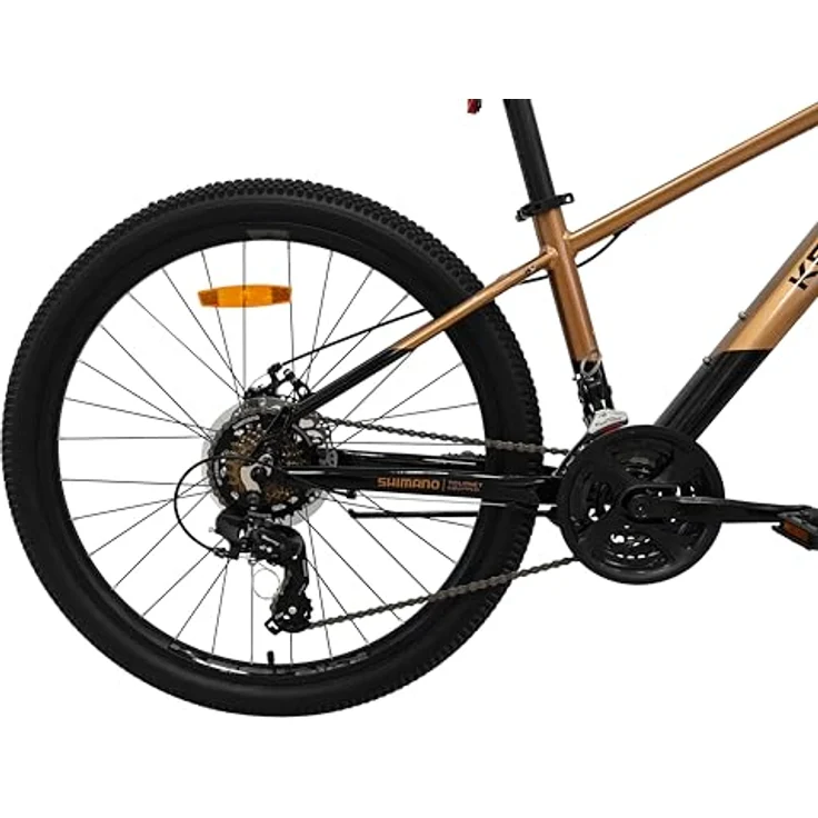 Keskin Bikes HT MTB1, 26" Hardtail Mountainbike mit Aluminiumrahmen, SM21-Speed, hydraulischen Scheibenbremsen, Bronze Schwarz – Bild 5