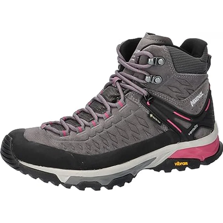 Meindl Top Trail Lady Mid GTX, Wanderschuhe mit GORE-TEX Membran, grau/magenta, Schuhgröße 38 – Bild 1