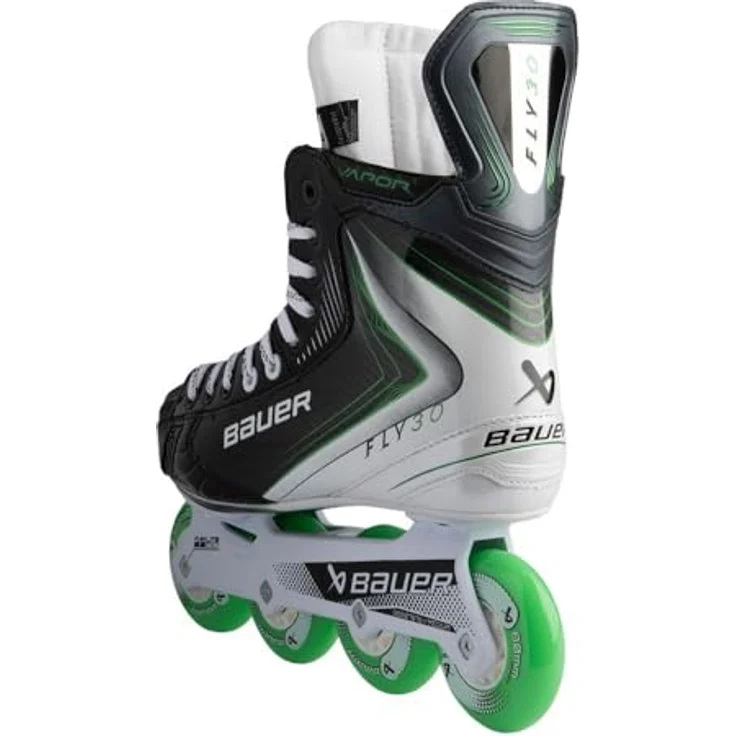 BAUER Inlinehockey Skate Vapor Fly30 - Int., dynamisch und kontrolliert, DIGI COMP-Konstruktion, FLEXLITE-Chassis, Hi-Lo-Radkonfiguration, Farbe: Rot, Größe: 05.5 – Bild 5