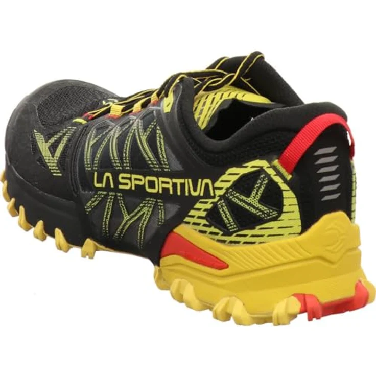 La Sportiva Bushido III, Herren Laufschuhe mit griffiger FriXion Red Bi-Compound Sohle, Schwarz, Größe 42 – Bild 4