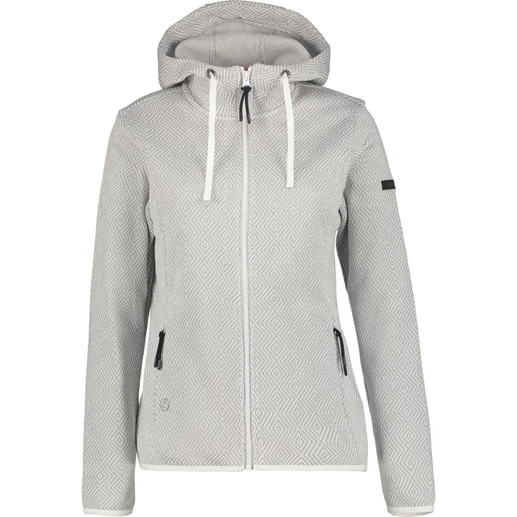 Icepeak Midlayer Wander Unterjacke Damen Auen Dampf, Thermo-Material, Kapuze, elastische Ärmelbündchen, schwarz
