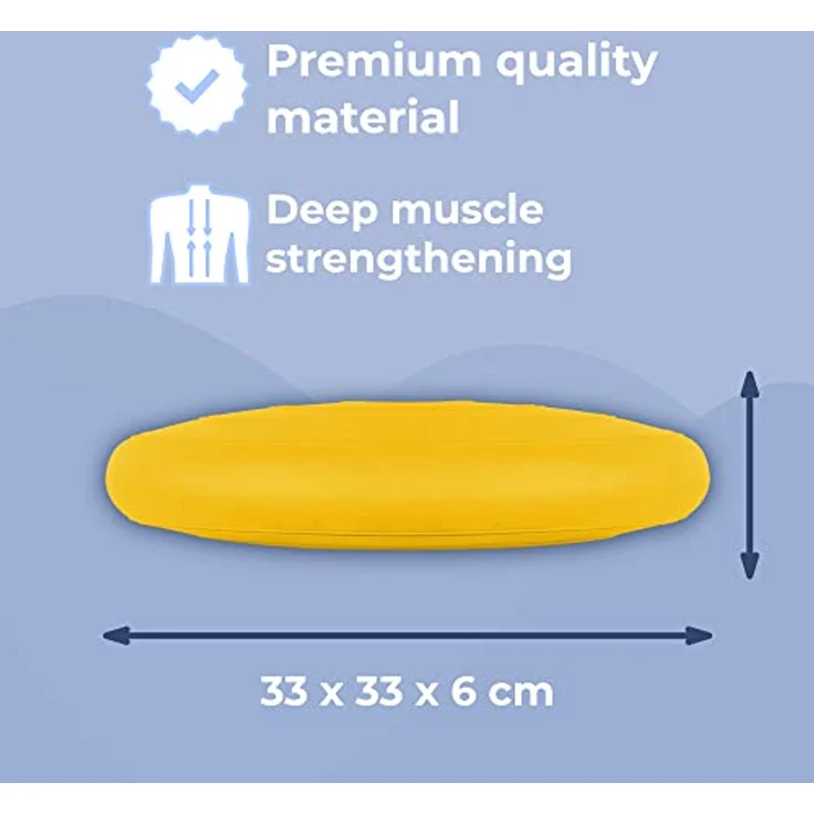 EVEREST FITNESS Balancekissen - Luftkissen mit 33 cm Durchmesser - Ballsitzkissen zur Stärkung der Balance - Orthopädisches Sitzkissen zur Linderung von Rückenschmerzen – Bild 3