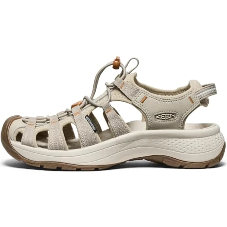 KEEN Astoria West Sandale, Hybridsandale mit frauenspezifischer Passform, Plaza Taupe/Roasted Pecan, Größe 38.5 – Bild 3