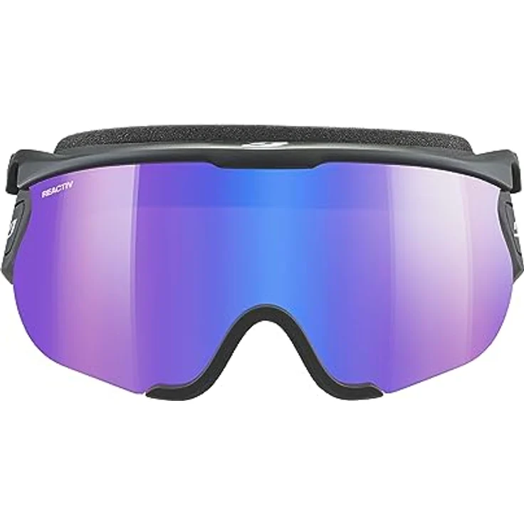 Julbo Sniper Evo L Langlauf-Ski-Visier für breite Gesichter, REACTIV Photochromic oder Spectron Linse, Schwarz/Weiß, Large – Bild 2