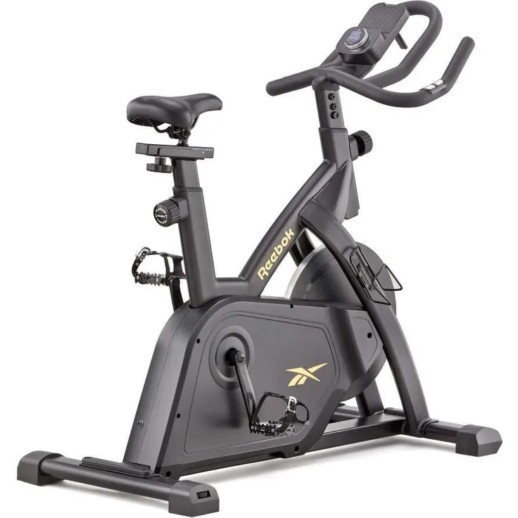 Reebok Indoor Cycle FR30 Sprint Bike, Ergometer mit 18 kg Schwungrad, 32 Widerstandsstufen und integrierter Tablet-Halterung