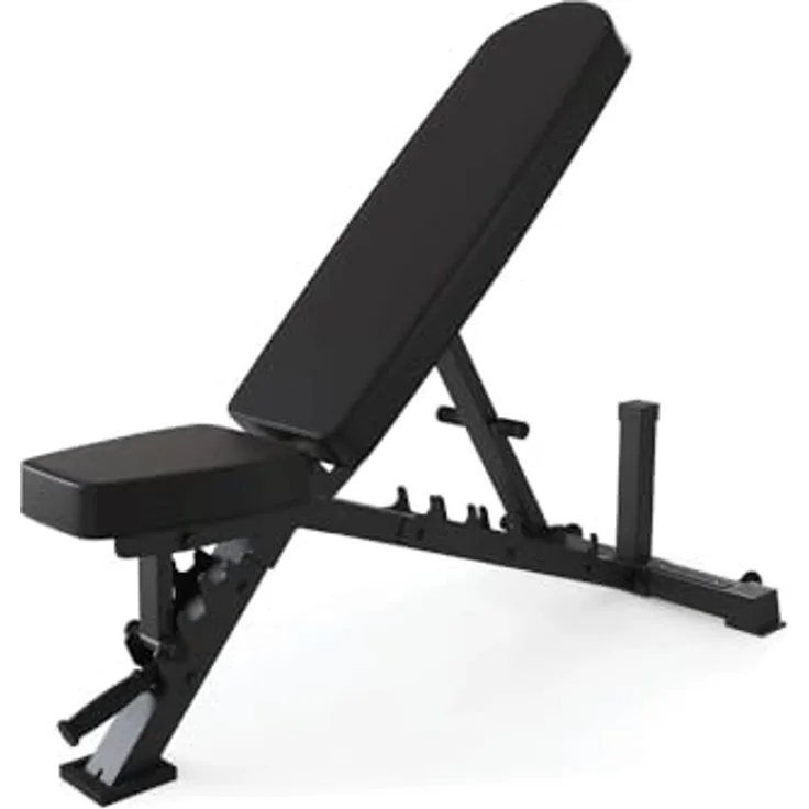 Atletica B4 Schrägbank | Fitness-Studio Qualität | Rückenlehne mit Metallplatte verstärkt | Langlebiger Mesh-Bezug | 8cm Dicke Polsterung | Klasse H Zertifiziert | Schwarz