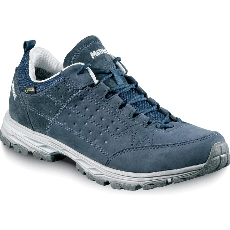 Meindl Durban Gtx, Damen Wanderschuhe mit Nubuk- und Velourleder, Blau, wasserdicht mit Gore-Tex Membrane