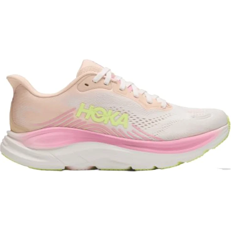 HOKA ONE ONE CLIFTON 11 Damen Laufschuh, neutral mit weichem Meta-Rocker™, atmungsaktivem Mesh-Obermaterial, Tangerine Glow/White, Größe 42.5 – Bild 5