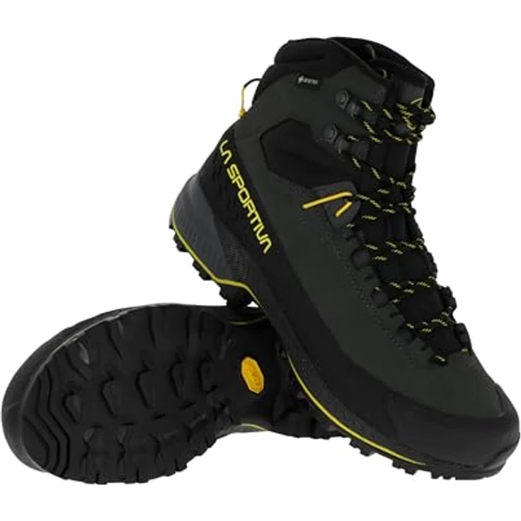 La Sportiva TX5 Evo Mid GTX, wasserdichte Herren Wanderschuhe mit stabiler Sohle und Goretex Membrane, Carbon/Gelb, EU 47 – Bild 2