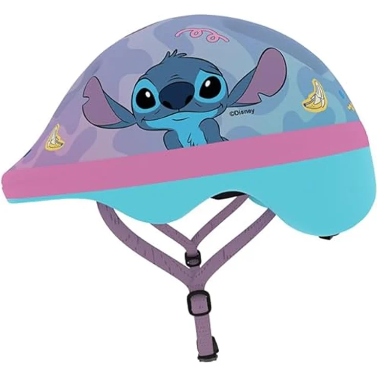 Seven Polska Klein-Kind Fahrradhelm "Stitch" XS 44-48cm, Disney Design, leicht und atmungsaktiv – Bild 5