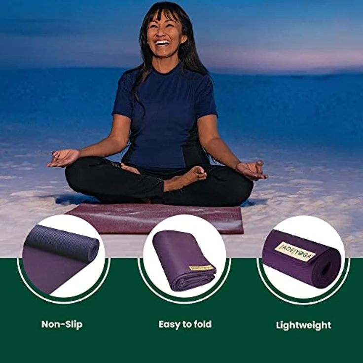 Jade Yoga Voyager Matte 1/6'' (1.6mm) 68" (173cm) - Purple – Bild 4