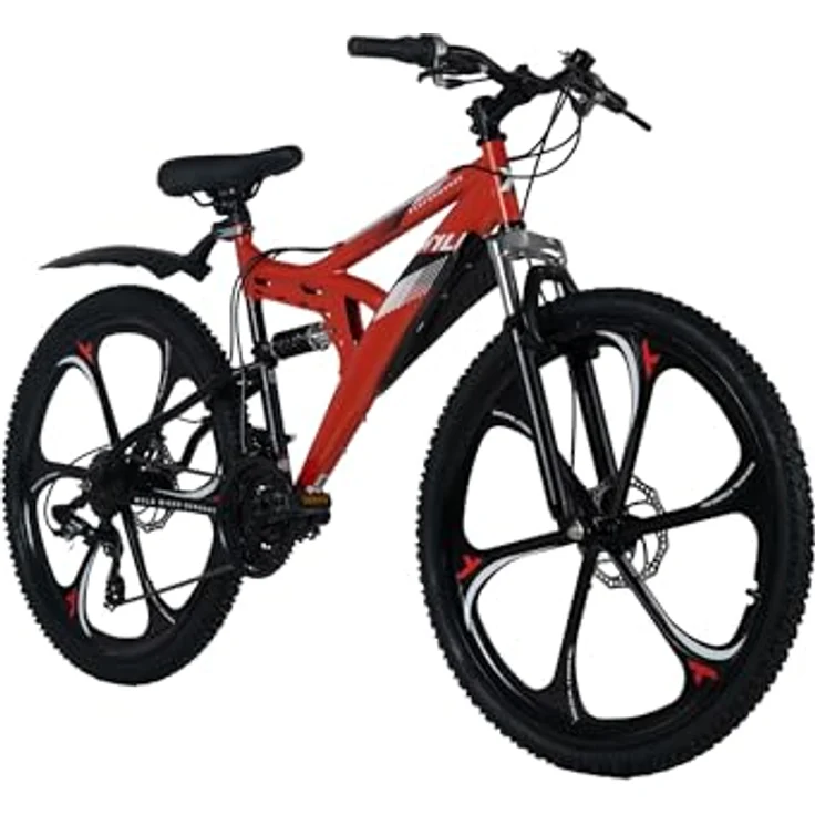 WYLD Fully Mountainbike 26'' Bliss, schwarz-gelb, 21 Gänge, RH 47 cm, Magnesium-Laufräder – Bild 2