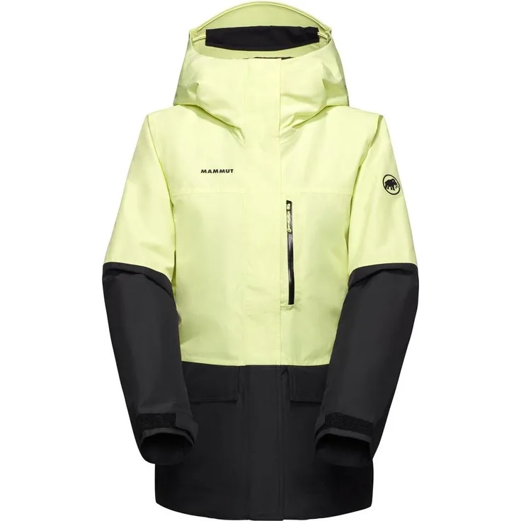 Mammut Fall Line HS Thermo Hooded Jacket Women, Wasserdichte Skijacke mit Isolierung, XL, ideal für Freeride-Abfahrten, Rot