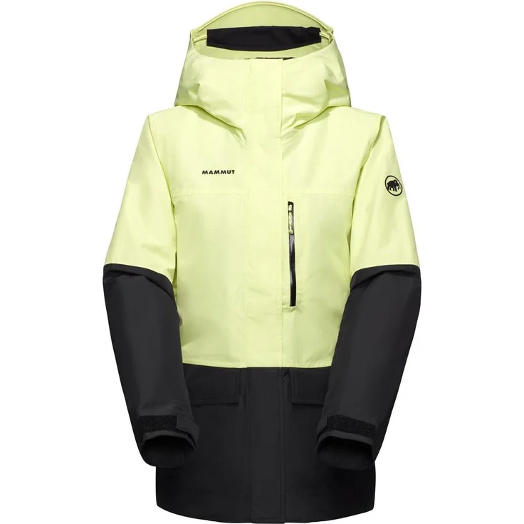 Mammut Fall Line HS Thermo Hooded Jacket Women, Wasserdichte Skijacke mit Isolierung, XL, ideal für Freeride-Abfahrten, Rot