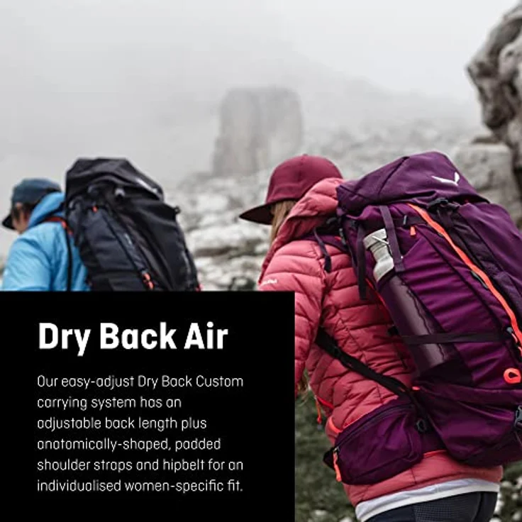 Salewa Alptrek 42+5 L Rucksack, Grau - Verstellbarer Trekkingrucksack mit 42L Fassungsvermögen und erweiterbarem Volumen – Bild 5