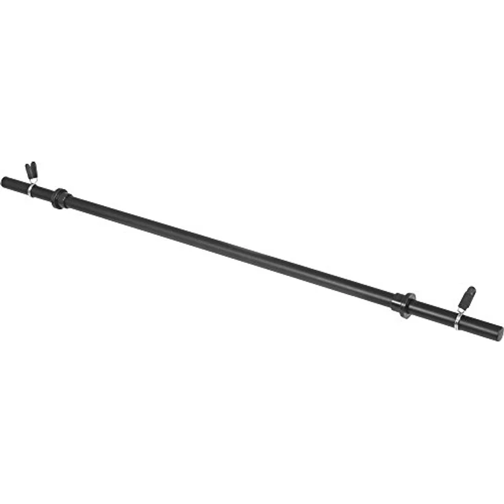 GORILLA SPORTS® Aerobic Langhantel - 130 cm, Einzeln/Set, mit/ohne Gewichte, 30mm, mit Federverschlüsse, aus Kunststoff, Schwarz - Langhantelstange, Hantelstange für Fitness, Krafttraining – Bild 4
