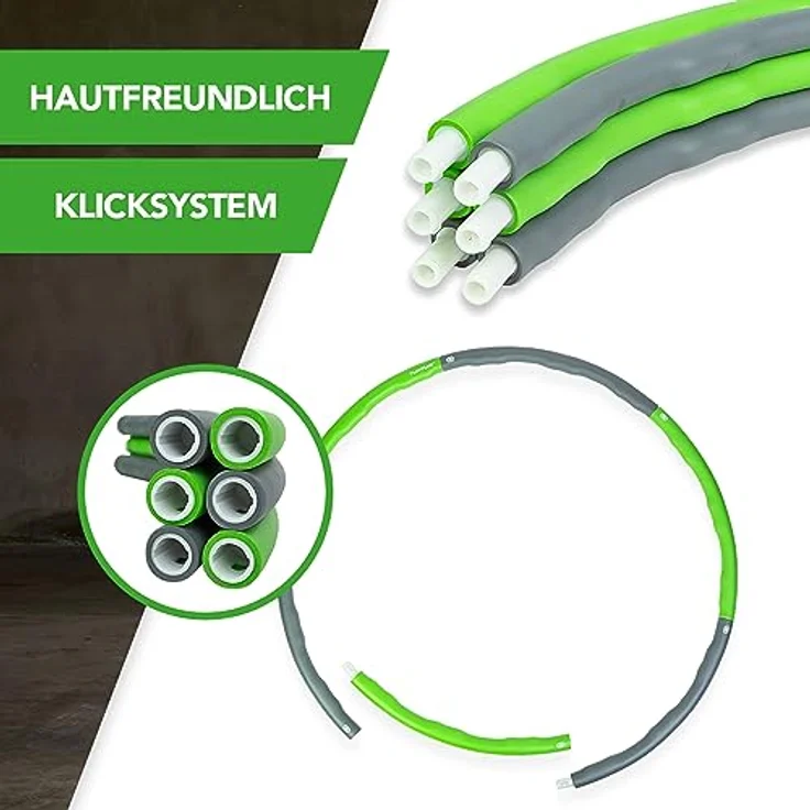 Tunturi Hula Hoop 1.5 kg, Fitness-Hula-Hoop mit sanfter Massagefunktion und wavy Design – Bild 8