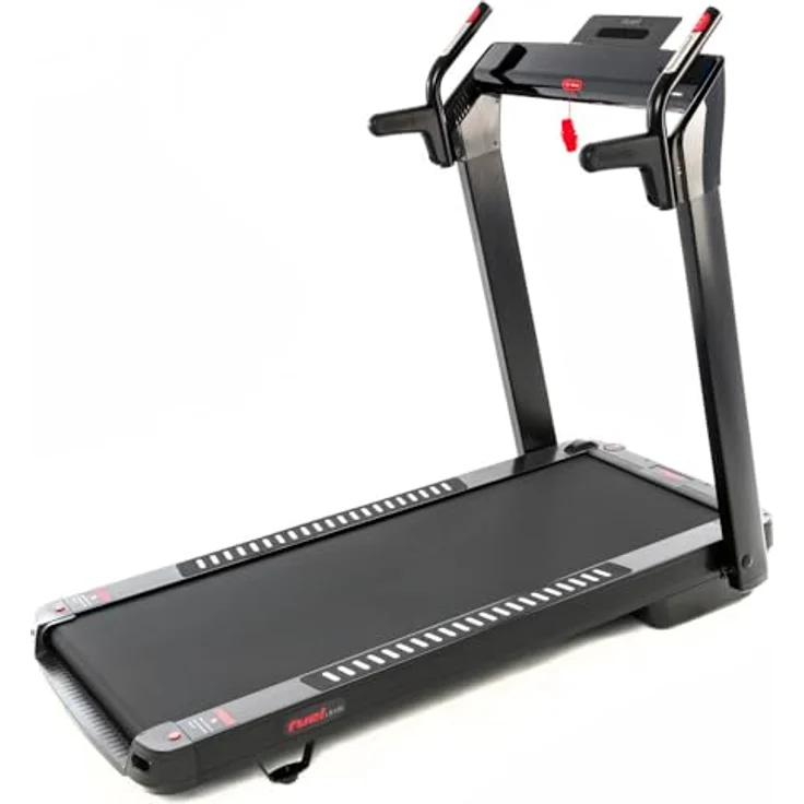 FUEL Fitness LB100 Laufband für zuhause, Ultra-Slim Laufband elektrisch, klappbar mit Steigung, 14 km/h, KEIN Aufbau, 130x48cm Lauffläche, APP-kompatibel, Pulsgurt inkl – Bild 1