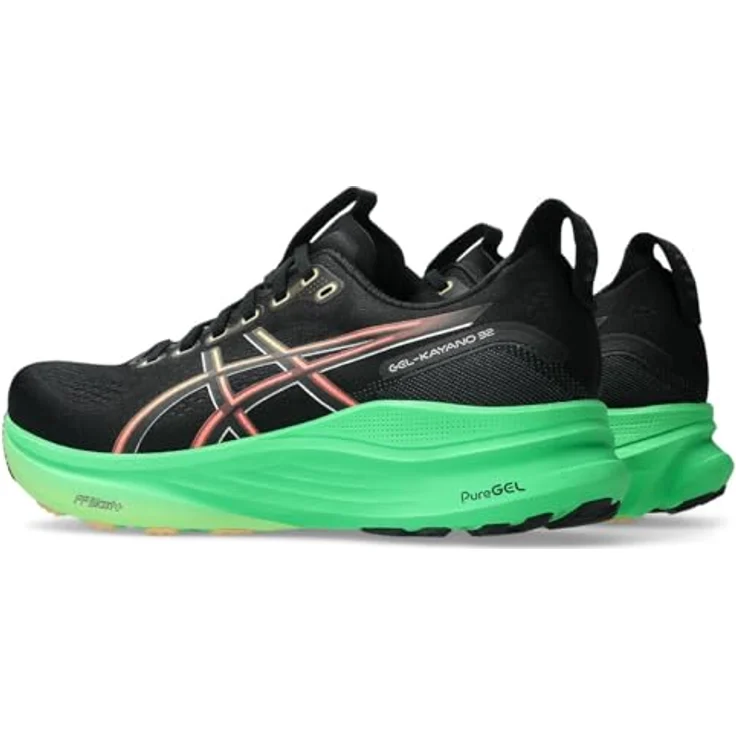 Asics Gel Kayano 32, Laufschuh mit hoher Dämpfung und atmungsaktivem Obermaterial, schwarz – Bild 8