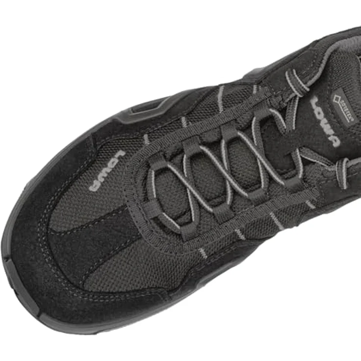 LOWA Gorgon GTX, Multifunktions-Wanderschuhe mit GORE-TEX Membran, schwarz/anthrazit, UK 8, normalweite – Bild 6