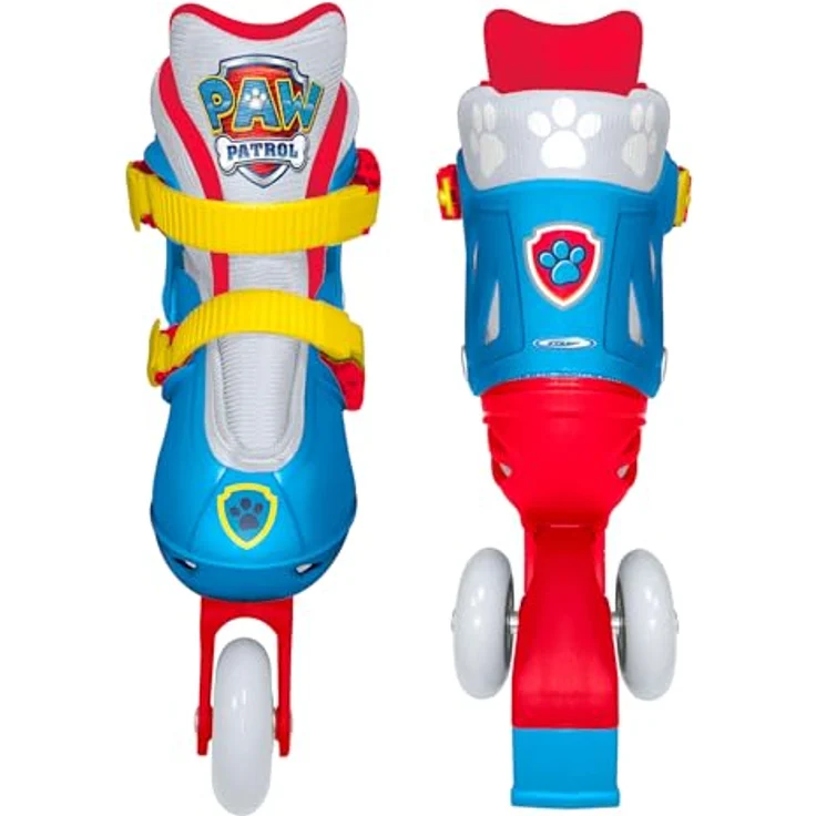 Nickelodeon Paw Patrol Verstellbarer Two in One Skate, Größe 27-30, Blau-Rot, mit drei Rädern für extra Stabilität und Sicherheit – Bild 3