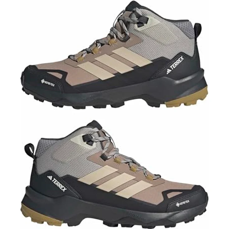 adidas TERREX TERREX SKYCHASER AX5 MID GORE-TEX Wanderschuh, Größe 44 EU, Core Black / Sand Green / Chalky Brown – Bild 6