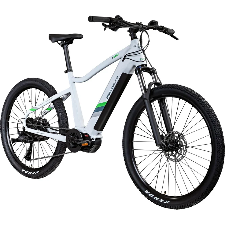 Zündapp X900 E-Bike Mountainbike 27,5 Zoll Pedelec, 10-Gang, 733 Wh Akku, weiß, für Damen und Herren (165-180 cm)