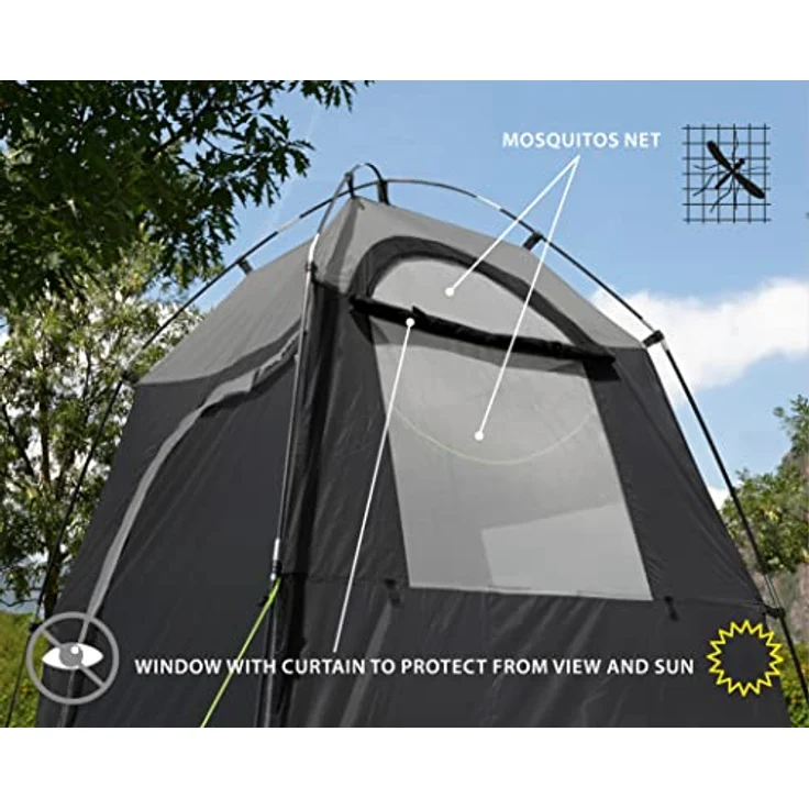 Brunner Kabinenzelt, Kuppelzelt für 1 Person mit einfachem Aufbau, 100% Polyester, kompaktes Packmaß, 2.65 kg – Bild 4