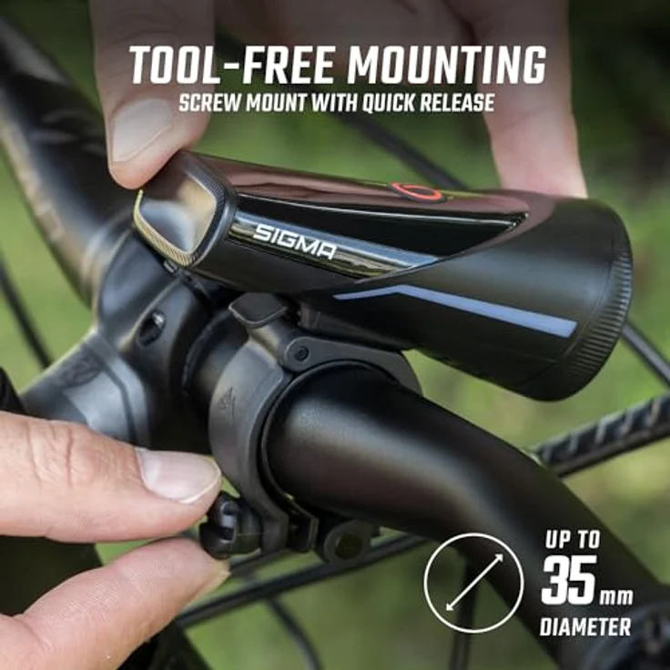 Sigma AURA 100 & BLAZE LINK, Fahrradlichtset mit 100 Lux und Bluetooth-Verbindung, Schraub-Halterung – Bild 8
