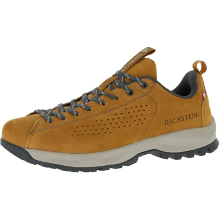 Dachstein Sölden LC, Herren Wanderhalbschuhe aus Wildleder mit atmungsaktivem Mesh-Futter und Vibram® Laufsohle, Mahagony, UK 9 – Bild 1