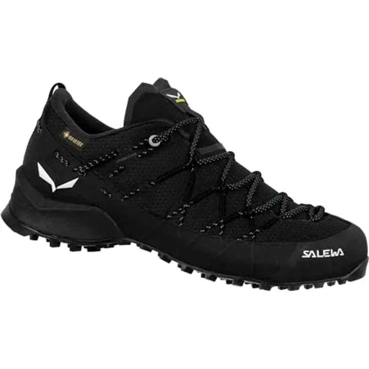 Salewa Damen Wildfire 2 GTX, Wasserdichter Approach-Schuh mit atmungsaktiver GORE-TEX® Membran, Schwarz, Größe 40.5