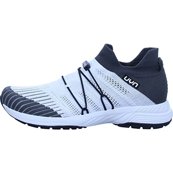 UYN Free Flow Tune Slip-on Sneaker, Damen Laufschuhe mit Merinowolle und hoch atmungsaktivem Knit-Gewebe, white/grey, Größe 38 – Bild 6