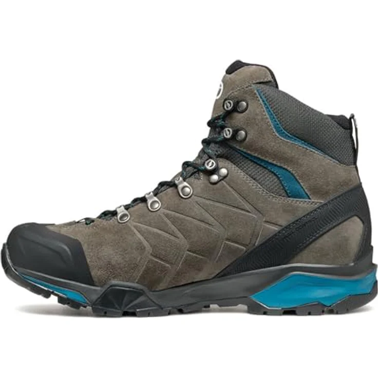 Scarpa ZG TRK GTX, Wasserdichter Trekkingschuh mit Fersenstabilität, Titan, Blau, 625 g – Bild 3