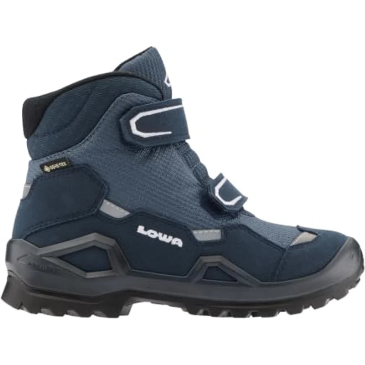 Lowa Kinder Milo EVO GTX Mid JR, Knöchelhohe Wanderschuhe mit GORE-TEX®, blau/navy, Größe 34 – Bild 1