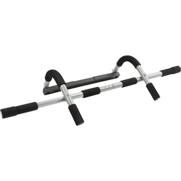 Ultrasport Unisex 4-1 Tür Klimmzugstange, Oberkörpertrainer, MultifunktionsTrainingsgerät für Zuhause und Büro Klimmzugstange, Rahmen Länge ab ca. 61 bis max. 81, Grau und Schwarz - Preisvergleich