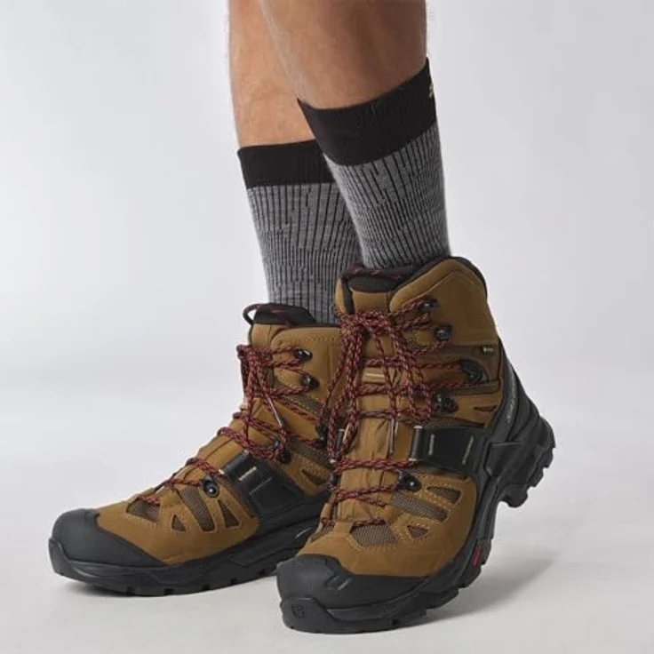 Salomon Quest 4 GTX, Herren Wanderschuhe, wasserdicht und atmungsaktiv, Braun, Größe 42 2/3 – Bild 7