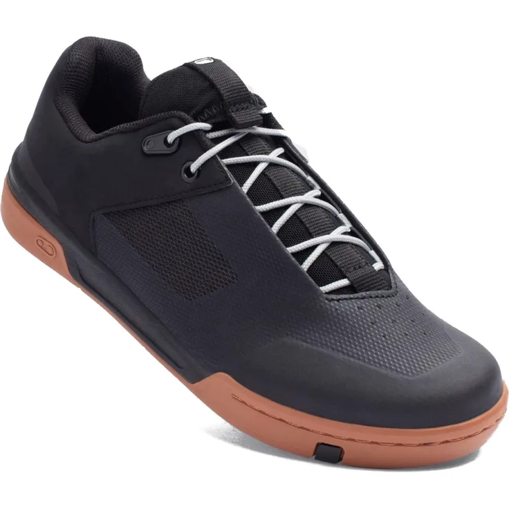 Crankbrothers Stamp Lace Schuhe, flach für Plattformpedale, schwarz/silber, Größe 39 (EU)/6.5 (US)