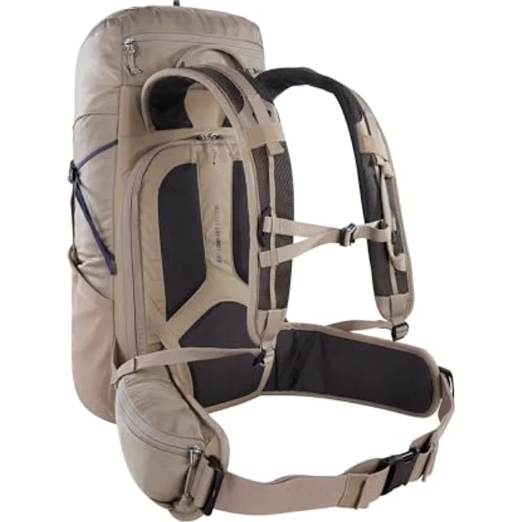 Tatonka Norix 27l, Wanderrucksack mit großer Rückenöffnung, Karabinerfixierung und Regenhülle, blau – Bild 2