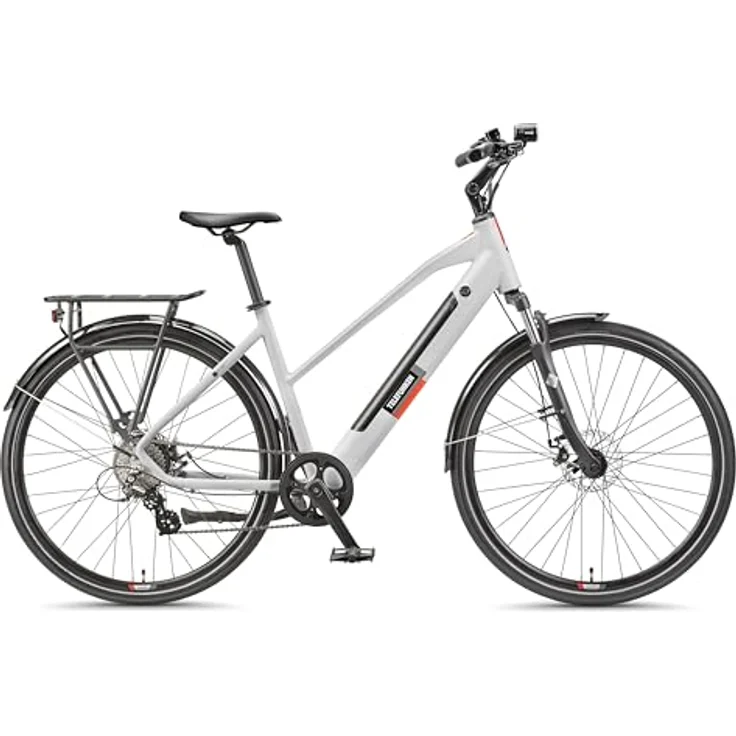 TELEFUNKEN XT490 E-Bike 28 Zoll Damen, Trekking Pedelec mit 250 W Heckmotor, 417,6 Wh Akku, 8-Gang Kettenschaltung, Scheibenbremsen, Kreide – Bild 2