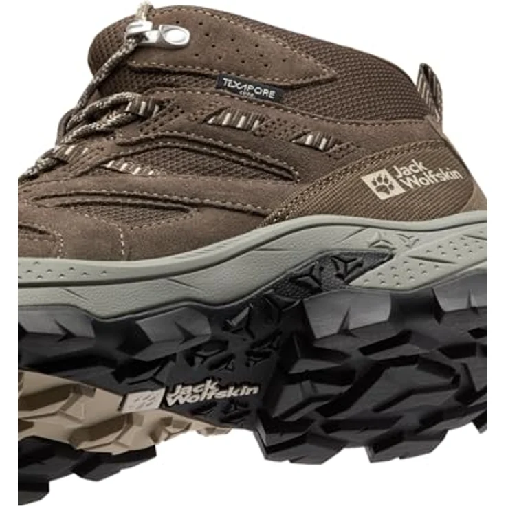 Jack Wolfskin Vojo Tour Texapore Mid, Herren Wanderschuhe mit wasserdichtem Wetterschutz, Schwarz, Größe 48 – Bild 7