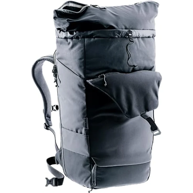 deuter Utilion 34+5 Rucksack mit Schuhfach, ergonomisch geformte Schulterträger, schwarz – Bild 5