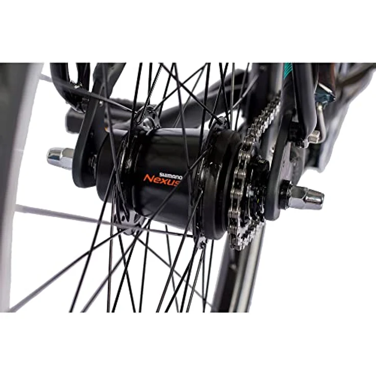 Airtracks Herren City Fahrrad 28 Zoll Citybike CI.2820 Trekking Bike Cityrad Shimano Nexus 7 Gang Nabenschaltung Nabendynamo Schwarz Matt 56cm Körpergröße 175-185cm – Bild 4