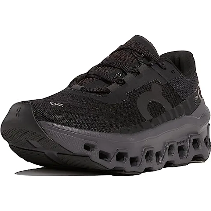 On Running Cloudm ster, Damen Laufschuhe für Roadrunning, Größe 40.5, Schwarz, atmungsaktiv und robust