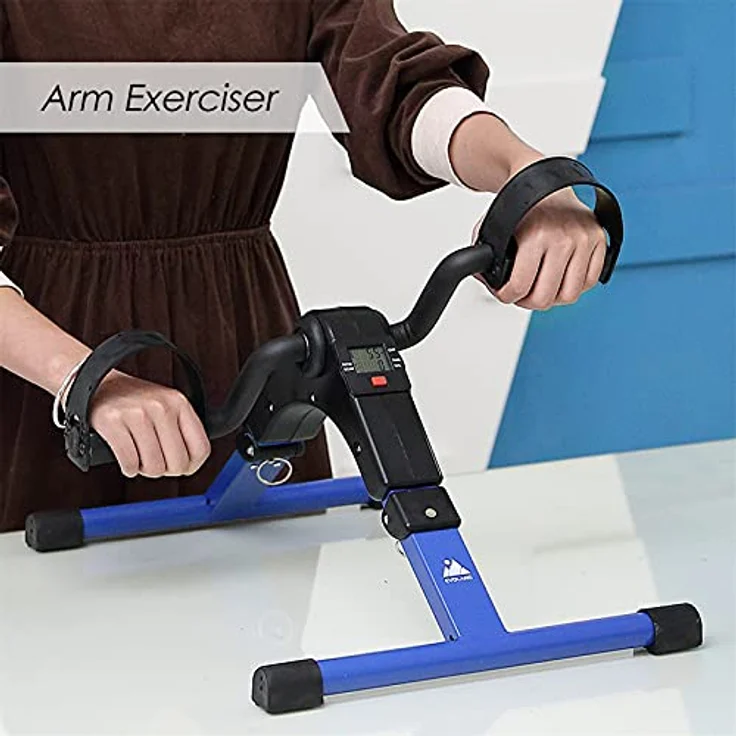 EVOLAND Mini Bike, Arm und Beintrainer Heimtrainer, Hometrainer, Fitnesstrainer, Sportgerät, Minifahrrad Bewegungstrainer Fitnessgerät für Zuhause Büro – Bild 4