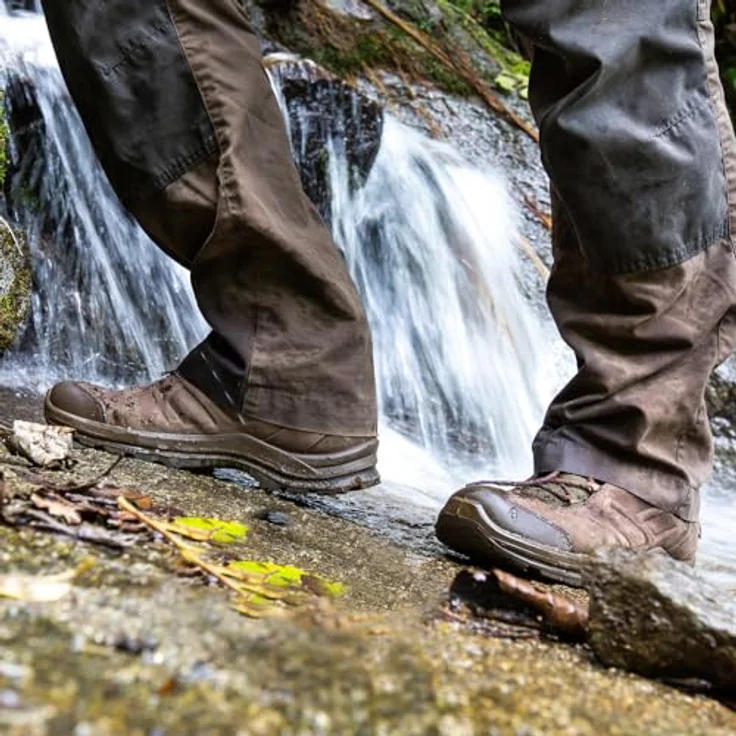 Haix Black Eagle Nature GTX Mid, Herren Wanderschuhe aus Nubukleder, wasserdicht, braun, Größe 45 – Bild 7