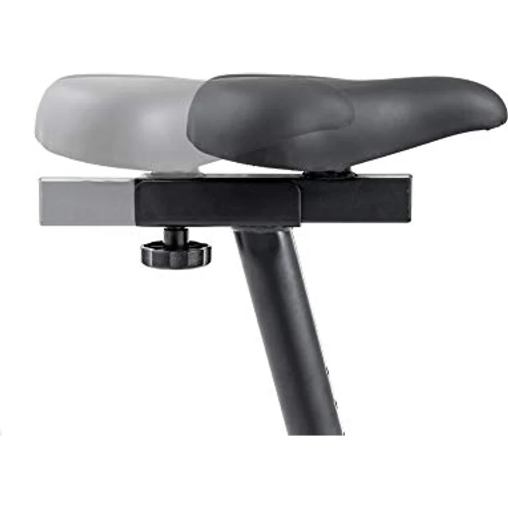 Hop-Sport Spark Heimtrainer Fahrrad - Fitnessgerät für Zuhause mit Pulssensoren & Computer, 8 Widerstandsstufen, Schwungmasse 9 kg - Fitnessbike für EIN max. Nutzergewicht von 120kg Silber – Bild 5