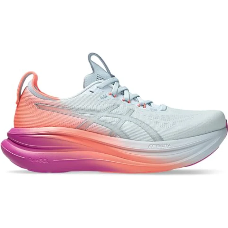 Asics Gel-Nimbus 28, Laufschuhe mit maximaler Dämpfung und sicherem Grip, sky/digital sakura, Größe: 8 – Bild 7