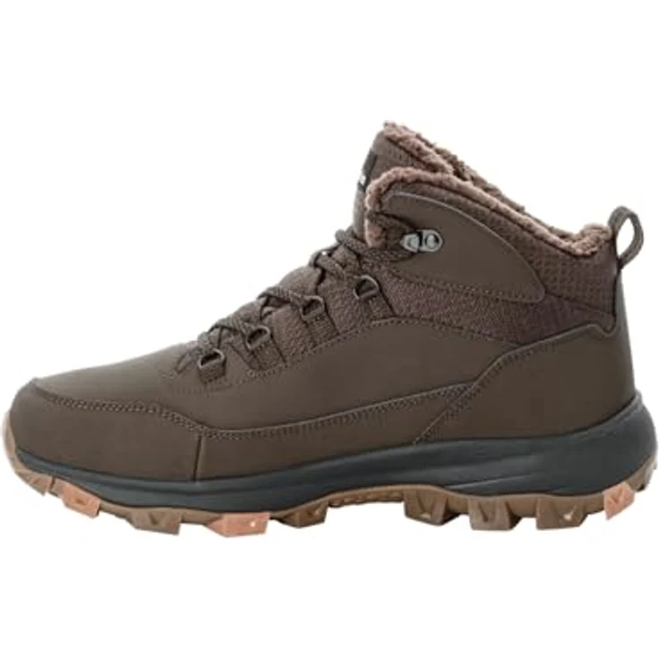 Jack Wolfskin Everquest Texapore Mid M, Winterschuh Herren mit isolierender TEXAPORE Membran, dunkelbraun, Größe 40,5 – Bild 1